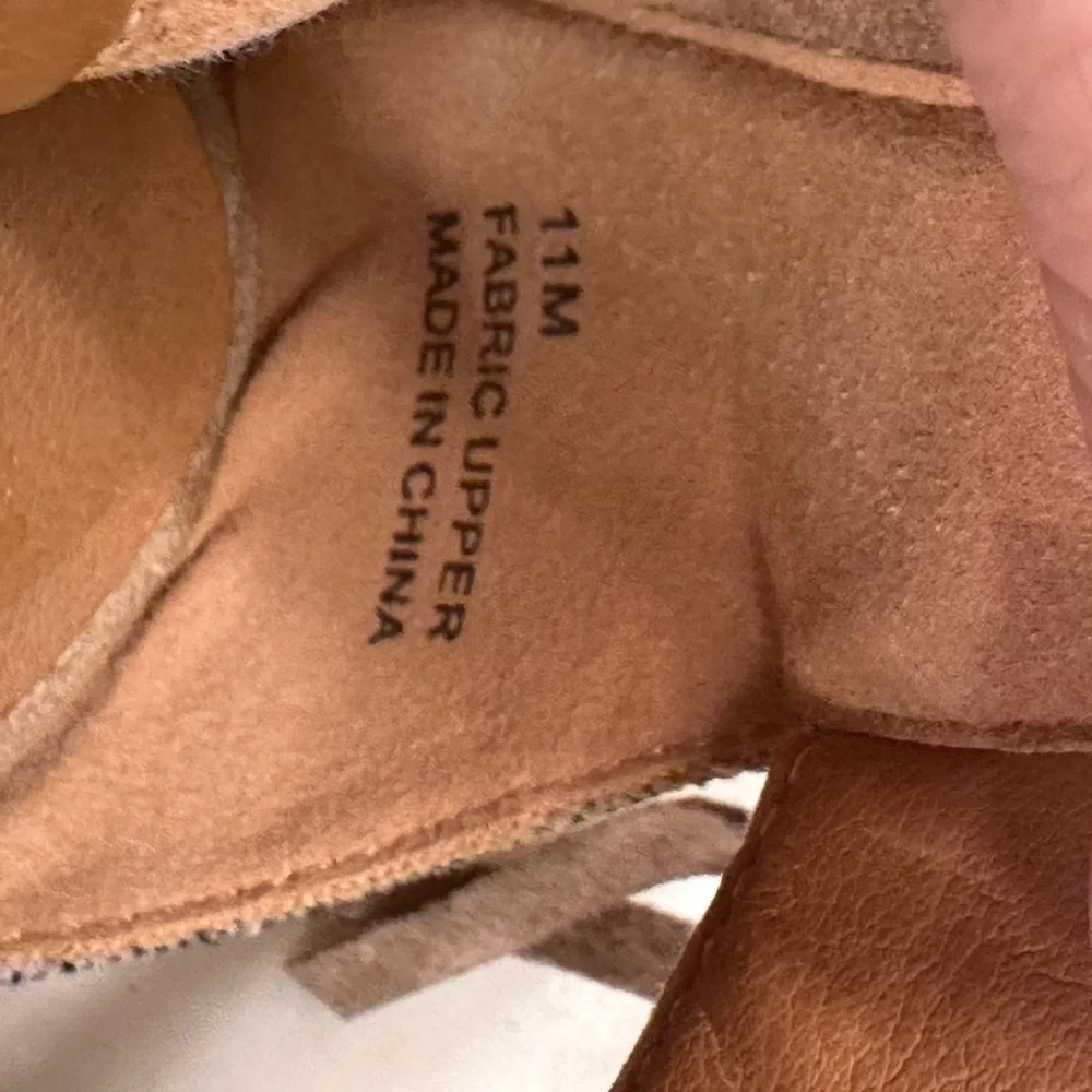 Mojo Moxy Tan Fringe Peep-Toe Booties - Picture 7 of 7